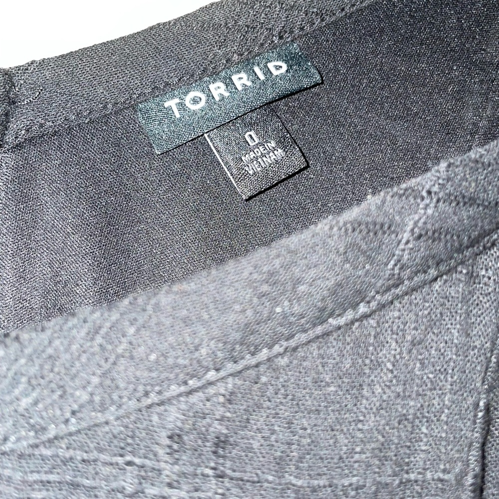 Torrid black maxi v-neck